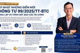 CHƯƠNG TRÌNH ĐÀO TẠO CHUYÊN ĐỀ “CẬP NHẬT NHỮNG ĐIỂM MỚI THÔNG TƯ 99/2025/TT-BTC TRONG LẬP VÀ TRÌNH BÀY BÁO CÁO TÀI CHÍNH”