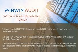 WINWIN AUDIT NEWSLETTER 12/2022